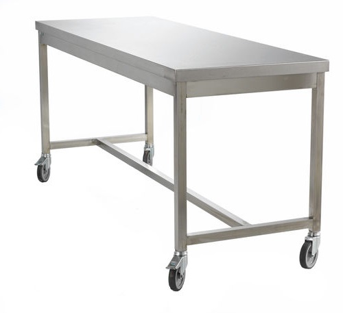Stainless Steel Table with Castors - Cleanroom Supplies